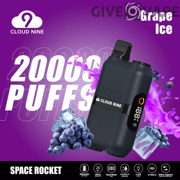 CLOUD NINE D33 20000 Puffs Dual Mesh Immersive Screen 5% Nikotinarm, wiederaufladbar, Einweg-Vapes, Pen, Großpackung, Großhandel kaufen – GiveVape – 11