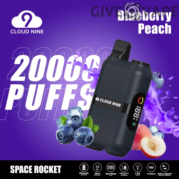 CLOUD NINE D33 20000 Puffs Dual Mesh Immersive Screen 5% Nikotinarm, wiederaufladbar, Einweg-Vapes, Pen, Großpackung, Großhandel kaufen – GiveVape – 3