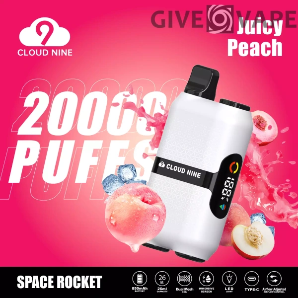 CLOUD NINE D33 20000 Puffs Dual Mesh Immersive Screen 5% Nikotinarm, wiederaufladbar, Einweg-Vapes, Pen, Großpackung, Großhandel kaufen – GiveVape – 4