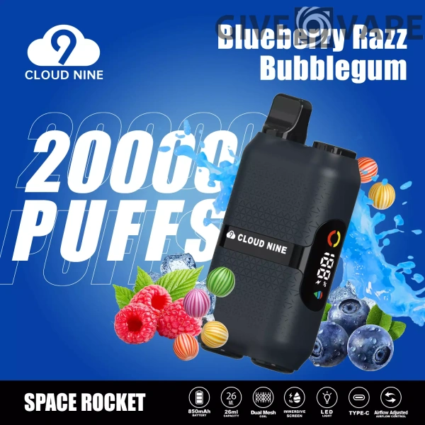 CLOUD NINE D33 20000 Puffs Dual Mesh Immersive Screen 5% Nikotinarm, wiederaufladbar, Einweg-Vapes, Pen, Großpackung, Großhandel kaufen – GiveVape – 5