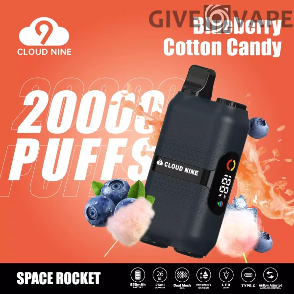 CLOUD NINE D33 20000 Puffs Dual Mesh Immersive Screen 5% Nikotinarm, wiederaufladbar, Einweg-Vapes, Pen, Großpackung, Großhandel kaufen – GiveVape – 7