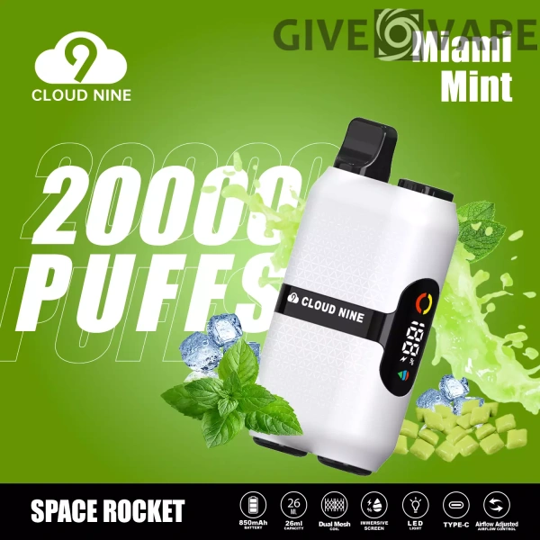 CLOUD NINE D33 20000 Puffs Dual Mesh Immersive Screen 5% Nikotinarm, wiederaufladbar, Einweg-Vapes, Pen, Großpackung, Großhandel kaufen – GiveVape – 8