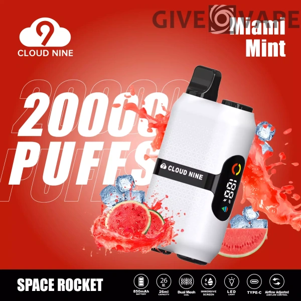 CLOUD NINE D33 20000 Puffs Dual Mesh Immersive Screen 5% Nikotinarm, wiederaufladbar, Einweg-Vapes, Pen, Großpackung, Großhandel kaufen – GiveVape – 10