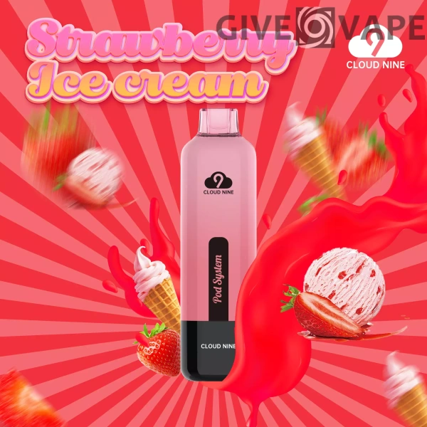 CLOUD NINE Q24 12000 Puffs, austauschbar, 5%, wiederaufladbar, mit niedrigem Nikotingehalt, wiederaufladbar, Einweg-Vapes, Pen, Großpackung, Großhandel kaufen – GiveVape – 10