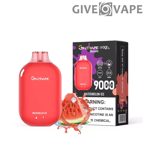 Grativape Boom 9000 Puffs 0% 2% 3% 5% Nikotinarm, wiederaufladbar, Einweg-Vapes, Pen, Großpackung, Großhandel kaufen – GiveVape – 7