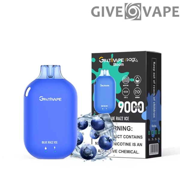 Grativape Boom 9000 Puffs 0% 2% 3% 5% Nikotinarm, wiederaufladbar, Einweg-Vapes, Pen, Großpackung, Großhandel kaufen – GiveVape – 6