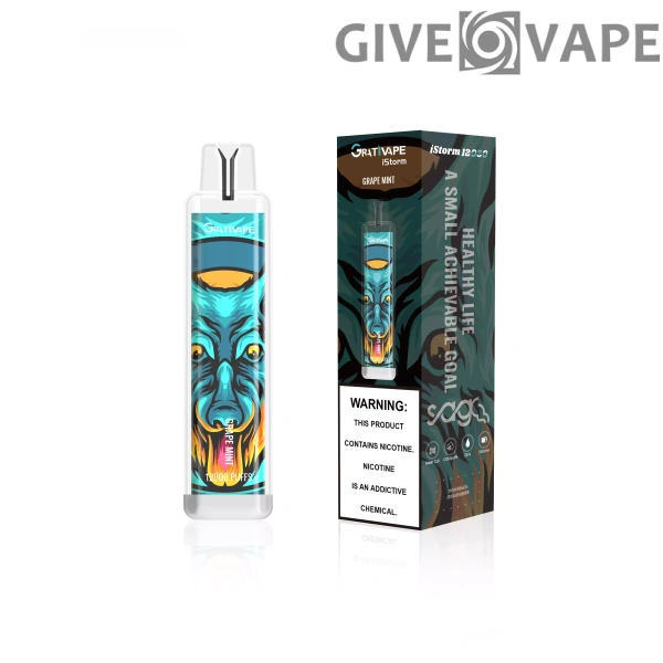 Grativape iStorm 12000 Puffs 0% 2% 3% 5% Nikotinarm, wiederaufladbar, Einweg-Vapes, Pen, Großpackung, Großhandel kaufen – GiveVape – 8