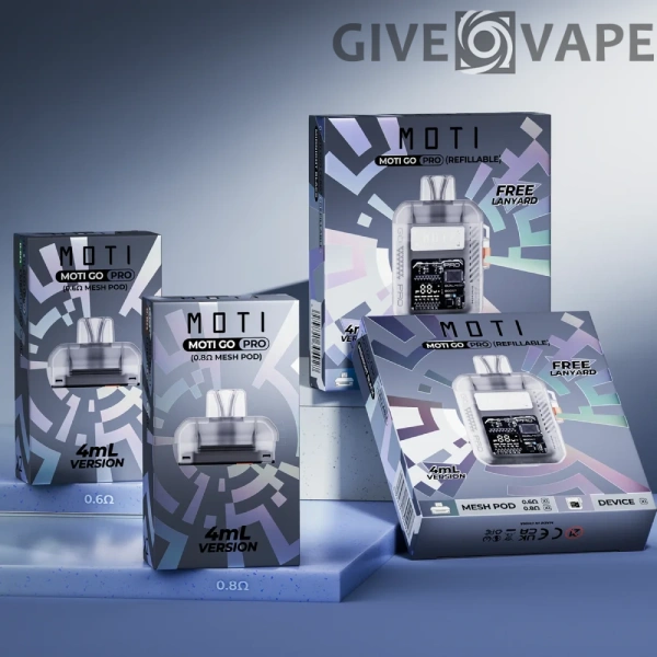 MOTI Go Pro Pod 12000 Puffs 2% 5% Vape Pod mit niedrigem Nikotingehalt, Großverkauf – GiveVape – 1