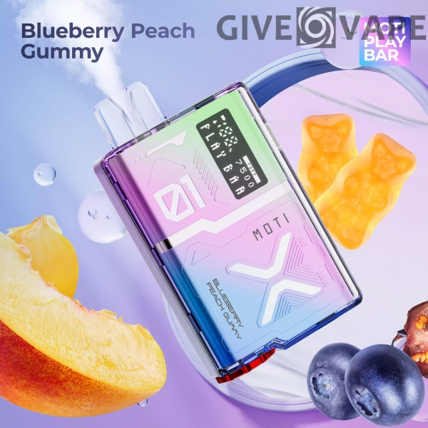 MOTI Play Bar 7500 Puffs Crystal Digital Screen 5% Nikotinarm, wiederaufladbar, Einweg-Vapes, Pen, Großpackung, Großhandel kaufen – GiveVape – 6