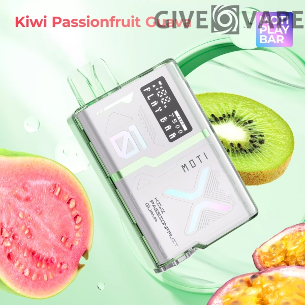 MOTI Play Bar 7500 Puffs Crystal Digital Screen 5% Nikotinarm, wiederaufladbar, Einweg-Vapes, Pen, Großpackung, Großhandel kaufen – GiveVape – 7